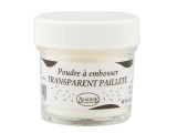 Zvětšit fotografii - Embosovací prášek, 30 ml, průhledný třpytivý Pailleté