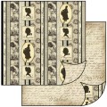 Oboustranný papír na scrapbook Silueta